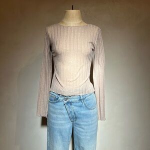 NATURAL LIFE Cream Long Sleeve Tee